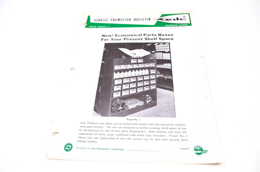 Gale Outboard Motors Service Promotion Bulletin No. 126 January 26, 1962 NOS