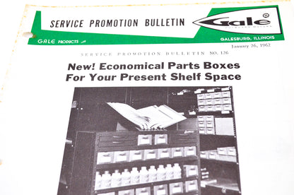 Gale Outboard Motors Service Promotion Bulletin No. 126 January 26, 1962 NOS