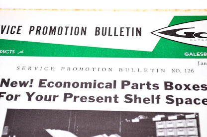 Gale Outboard Motors Service Promotion Bulletin No. 126 January 26, 1962 NOS