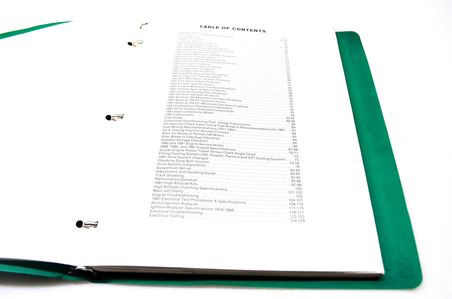 OEM Arctic Cat 1991 Arctic Cat Snowmobile Service Training 1991 Arctic Cat Snowmobile Service Training Seminar Manual