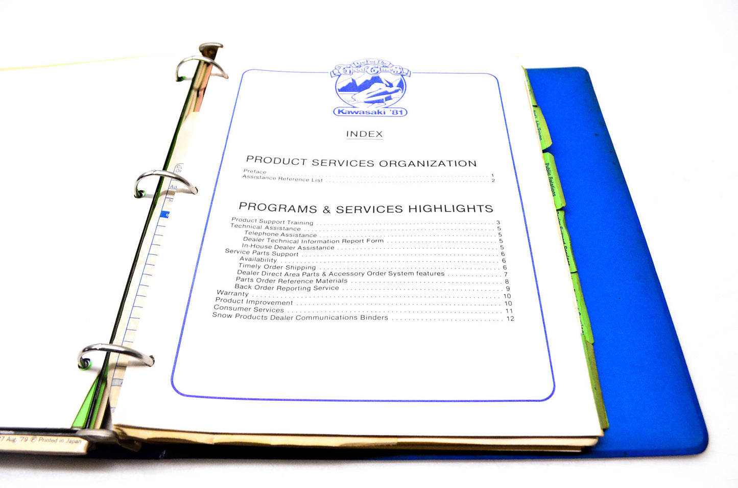 OEM Kawasaki 1981 Kawasaki Snowmobile Seminar 1981 Kawasaki Snowmobile Division Meeting Manual