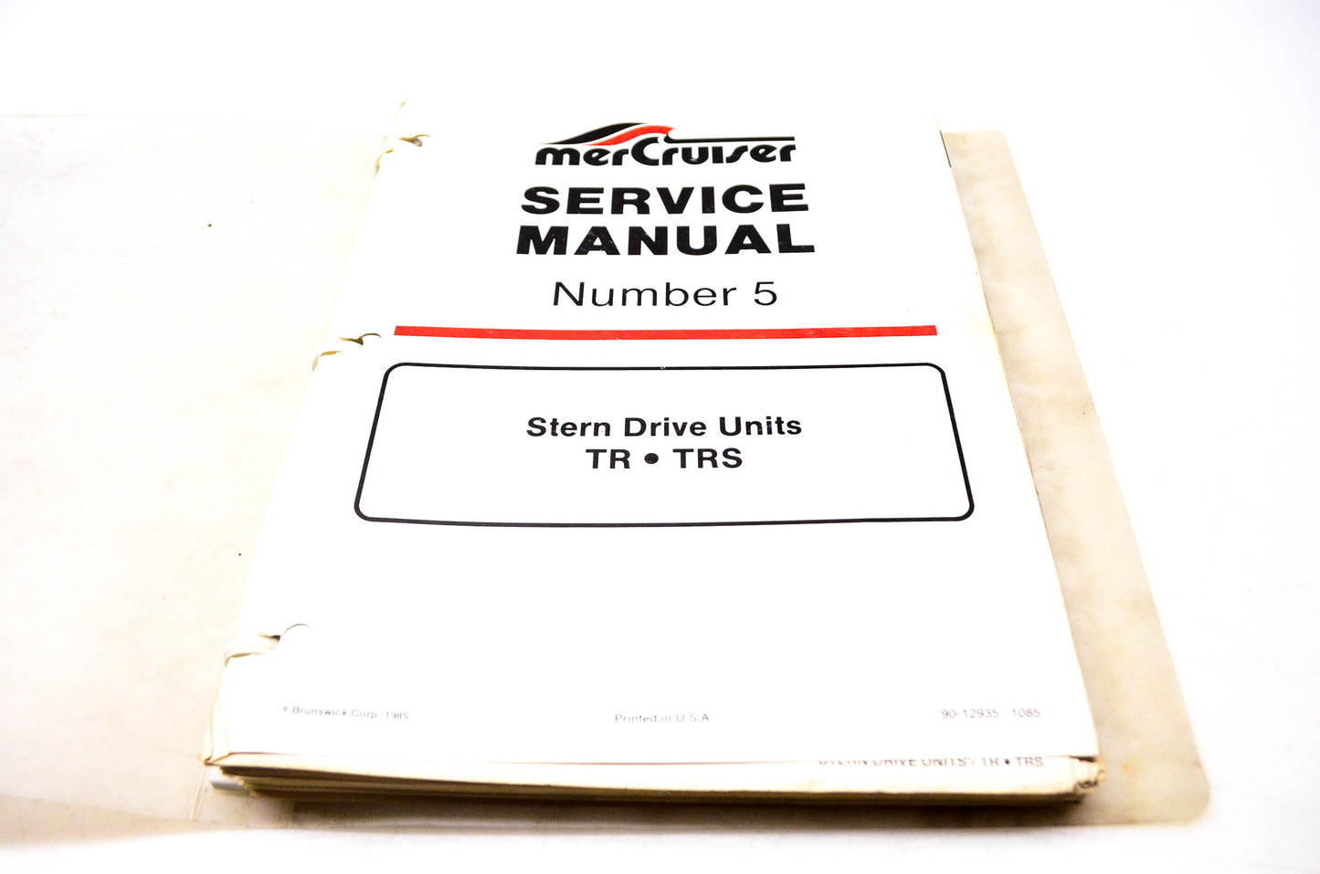 MerCruiser 90-12935 1085 85-'86 MerCruiser Service Manual #5 Stern Drive Units TR, TRS