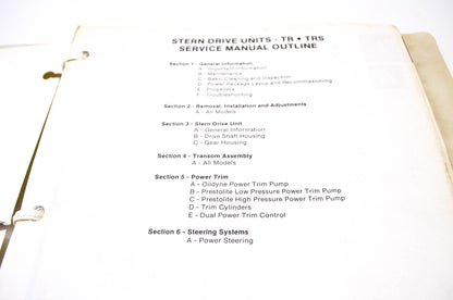 MerCruiser 90-12935 1085 85-'86 MerCruiser Service Manual #5 Stern Drive Units TR, TRS