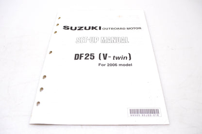 OEM Suzuki 99505-95J00-01E, 2006 Suzuki Outboard Motor Set Up Manual DF25 V-Twin