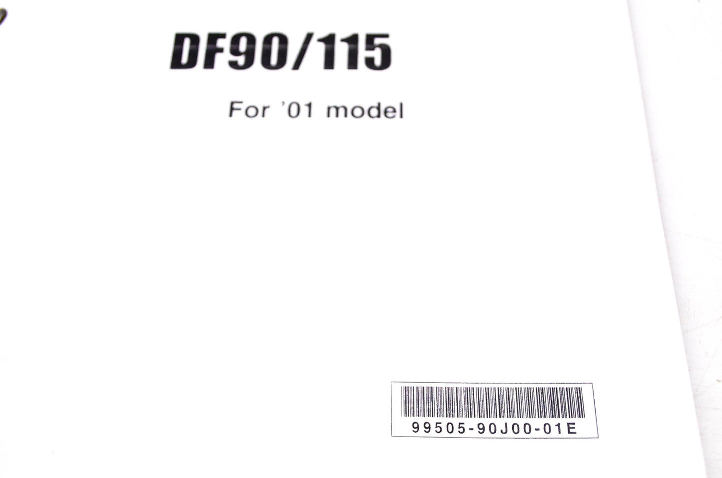 OEM Suzuki 99505-90J00-01E 2001 Suzuki Outboard Motor Set Up Manual DF90/115
