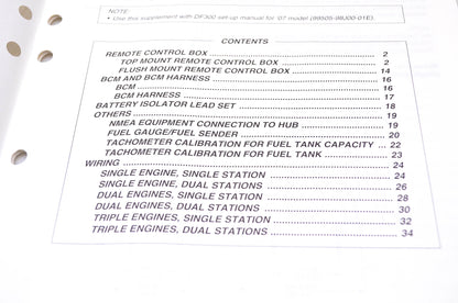 OEM Suzuki 99505-98J01-01E 2007 Suzuki Outboard Motor Supplementary Set Up Manual DF300