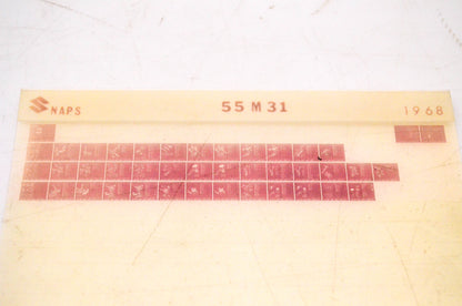 OEM Suzuki 55M31 1968 Suzuki 55M31 Microfiche