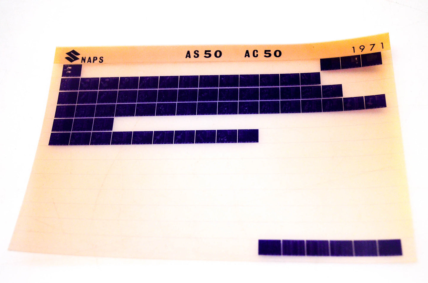 OEM Suzuki AS50 AC50 1971 Suzuki AS50 AC50 Microfiche
