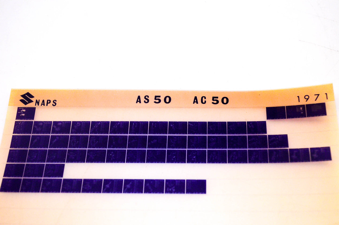 OEM Suzuki AS50 AC50 1971 Suzuki AS50 AC50 Microfiche