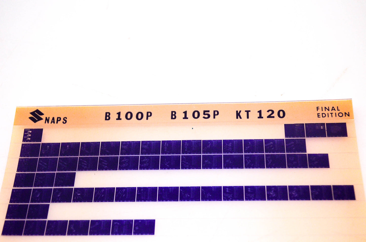 OEM Suzuki B100P B105P KT120 Suzuki B100P B105P KT120 Final Edition Microfiche
