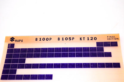 OEM Suzuki B100P B105P KT120 Suzuki B100P B105P KT120 Final Edition Microfiche