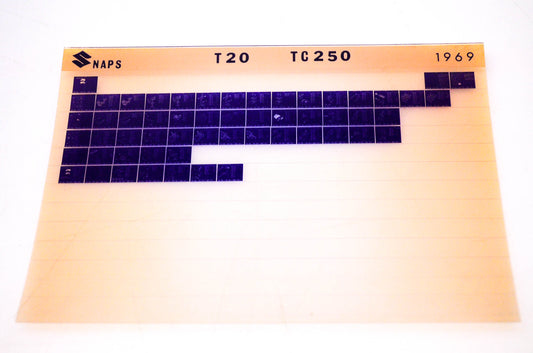 OEM Suzuki T20 TC250 1969 Suzuki T20 TC250 Microfiche