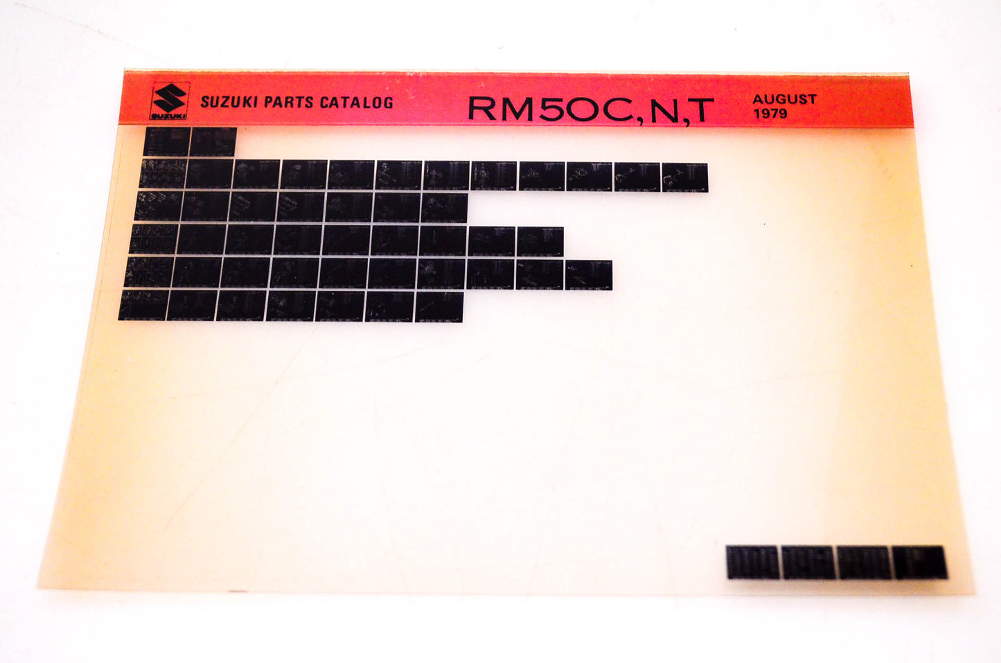 OEM Suzuki RM50C,N,T 1979/August Suzuki Parts Catalog RM50C,N,T Microfiche