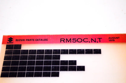 OEM Suzuki RM50C,N,T 1979/August Suzuki Parts Catalog RM50C,N,T Microfiche