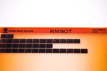 OEM Suzuki RM80T 1979/November Suzuki Parts Catalog RM80T Microfiche