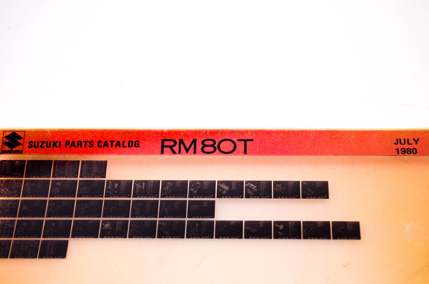 OEM Suzuki RM80 T 1980/July Suzuki Parts Catalog RM80 T Microfiche