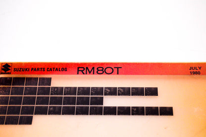 OEM Suzuki RM80 T 1980/July Suzuki Parts Catalog RM80 T Microfiche