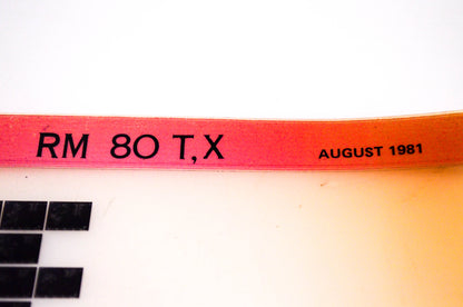 OEM Suzuki RM80 T,X 1981/August Suzuki Parts Catalog RM80 T,X Microfiche