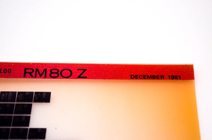 OEM Suzuki RM80 Z 1981/December Suzuki Parts Catalog RM80 Z Microfiche