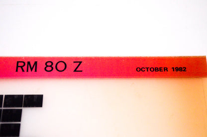 OEM Suzuki RM 80 Z 1982/October Suzuki Parts Catalog RM 80 Z Microfiche