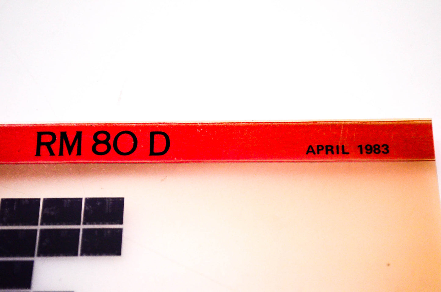 OEM Suzuki RM80 D 1983/April Suzuki Parts Catalog RM80 D Microfiche