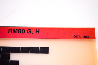 OEM Suzuki RM80 G, H 1986/October Suzuki Parts Catalog RM80 G, H Microfiche