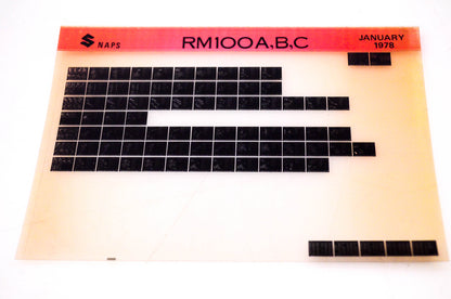 OEM Suzuki RM100A,B,C 1978/January Suzuki RM100A,B,C Microfiche