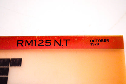 OEM Suzuki RM125 N,T 1979/October Suzuki Parts Catalog RM125 N,T Microfiche