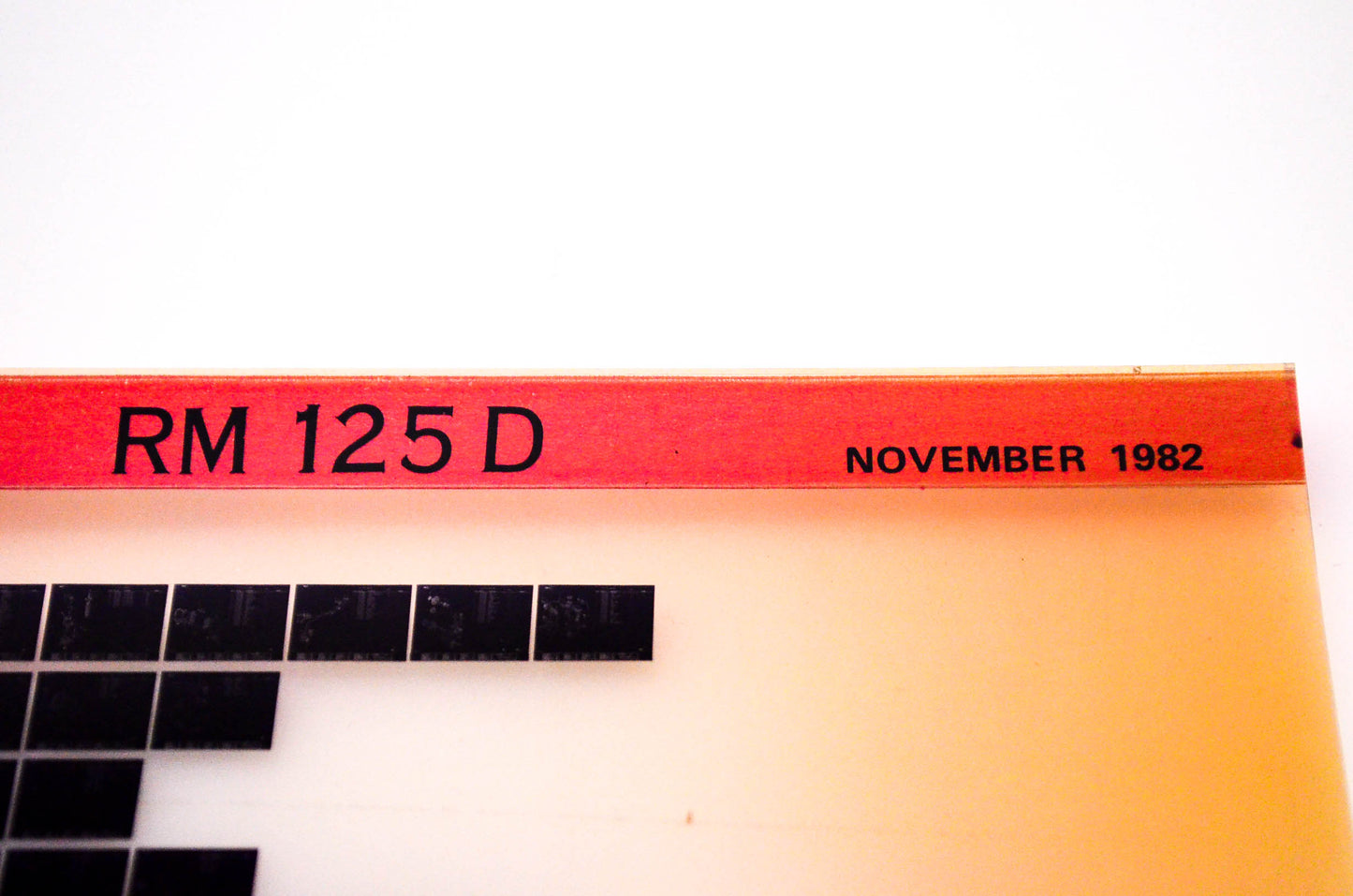 OEM Suzuki RM 125 D 1982/November Suzuki Parts Catalog RM 125 D Microfiche