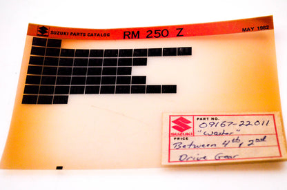 OEM Suzuki RM 250Z 1982/May Suzuki Parts Catalog RM 250 Z Microfiche