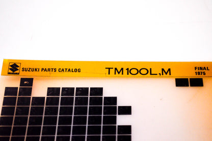 OEM Suzuki TM100L,M 1975 Suzuki Parts Catalog TM100L,M Final Edition Microfiche