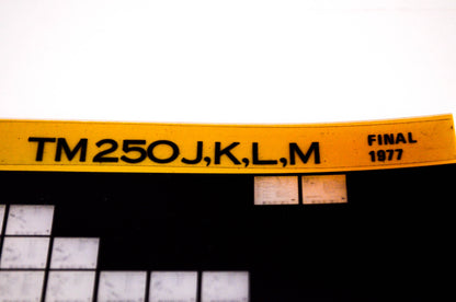OEM Suzuki TM250J,K,L,M 1977 Suzuki Parts Catalog TM250J,K,L,M Final Edition Microfiche