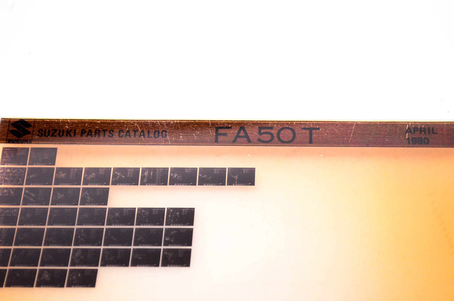 OEM Suzuki FA50T 1980/April Suzuki Parts Catalog FA50T Microfiche
