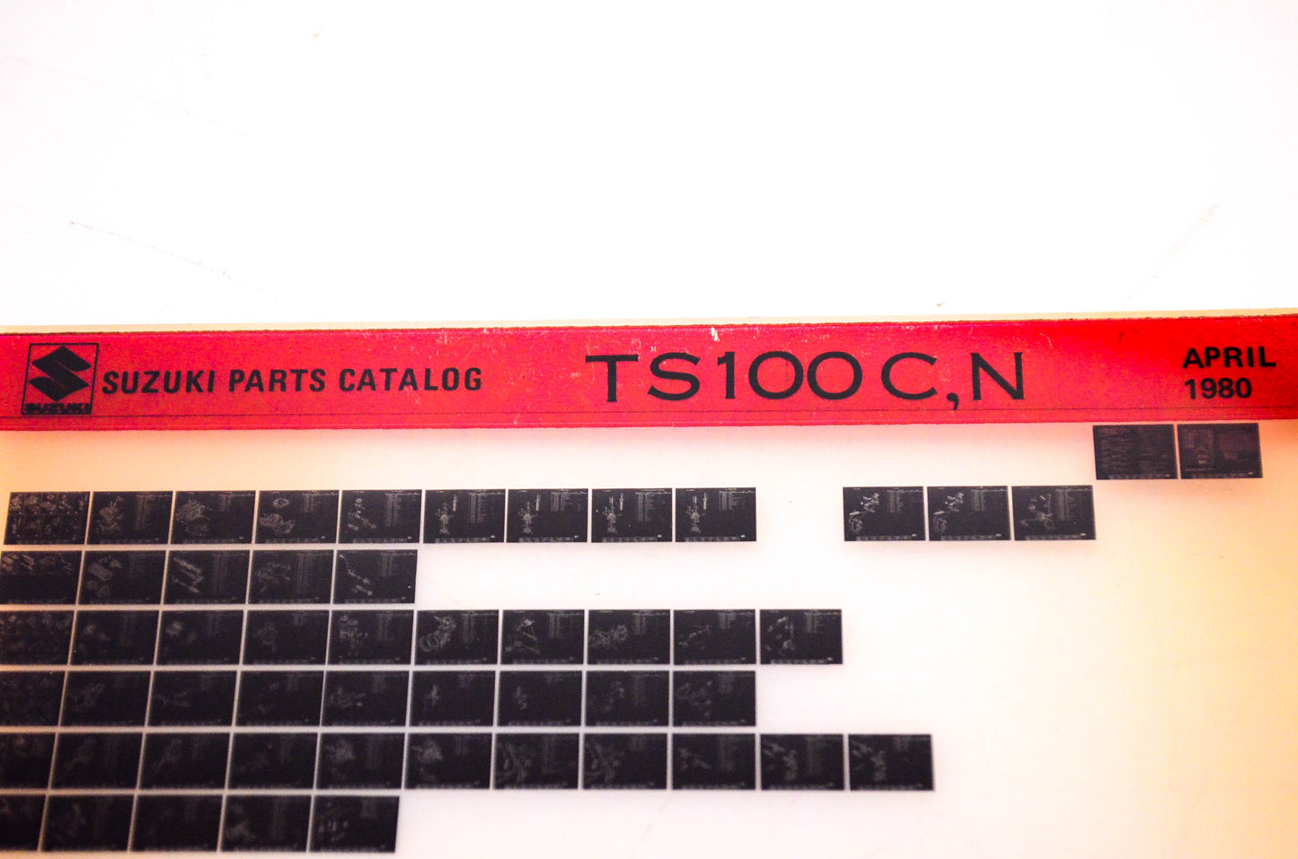 OEM Suzuki TS100C,N 1980/April Suzuki Parts Catalog TS100C,N Microfiche