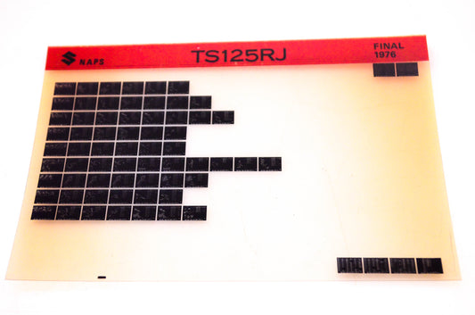 OEM Suzuki TS125RJ 1976 Suzuki TS125RJ Final Edition Microfiche
