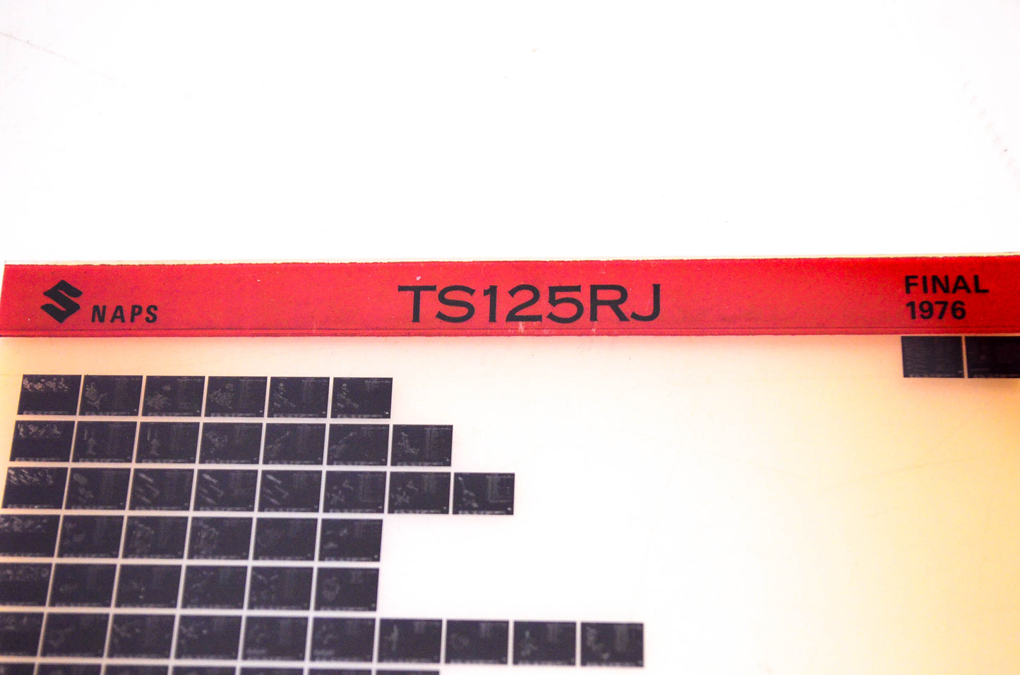 OEM Suzuki TS125RJ 1976 Suzuki TS125RJ Final Edition Microfiche