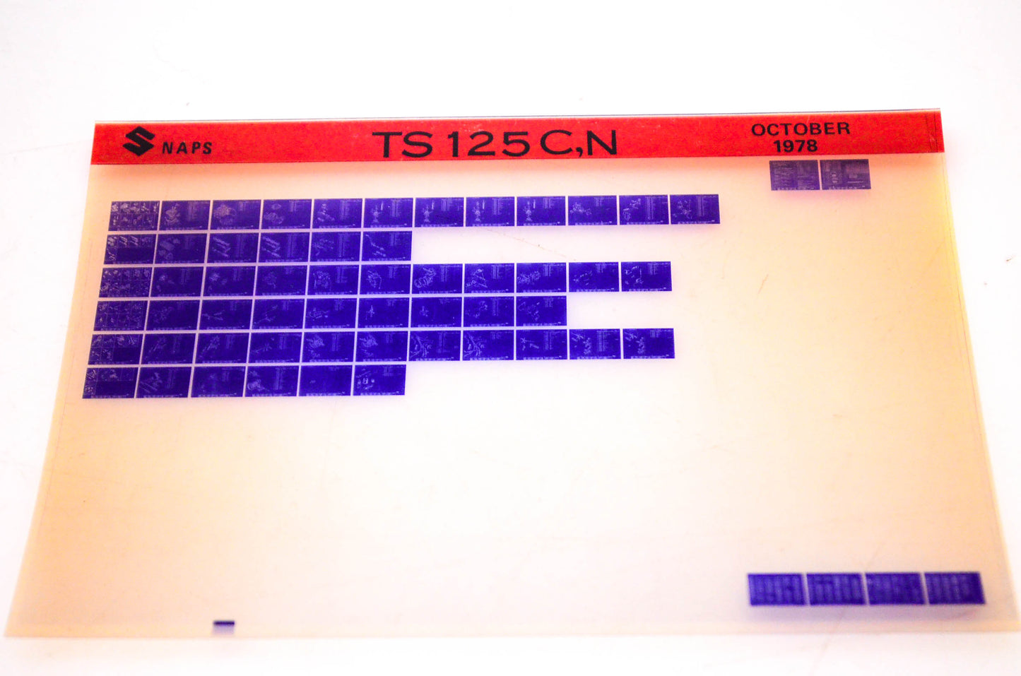 OEM Suzuki TS 125 C,N 1978/October Suzuki TS 125 C,N Microfiche