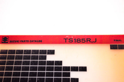 OEM Suzuki TS185RJ Suzuki Parts Catalog TS185RJ Final Edition Microfiche