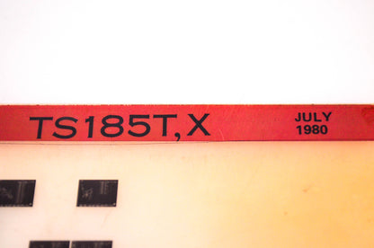 OEM Suzuki TS185T,X 1980/July Suzuki Parts Catalog TS185T,X Microfiche