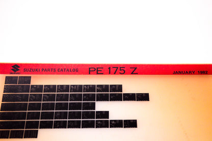 OEM Suzuki PE 175 Z 1982/January Suzuki Parts Catalog PE 175 Z Microfiche