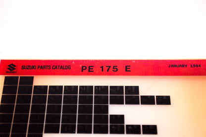 OEM Suzuki PE 175 E 1984/January Suzuki Parts Catalog PE 175 E Microfiche