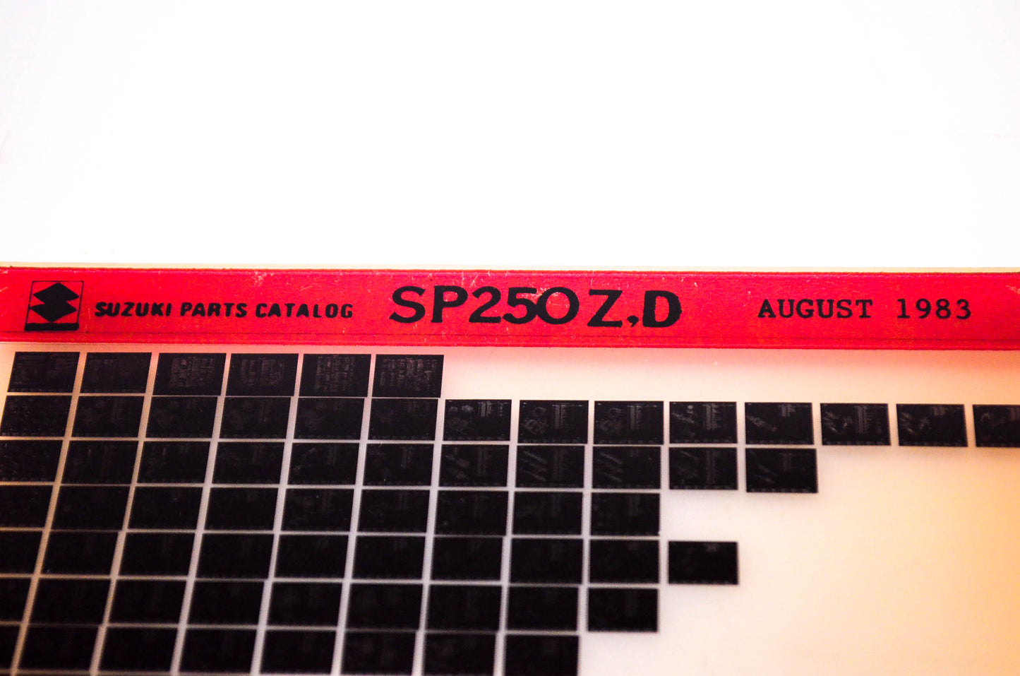OEM Suzuki SP250Z,D 1983/August Suzuki Parts Catalog SP250Z,D Microfiche