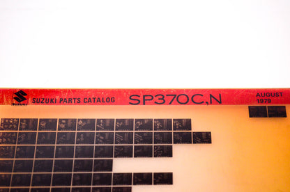 OEM Suzuki SP370C,N 1979/August Suzuki Parts Catalog SP370C,N Microfiche
