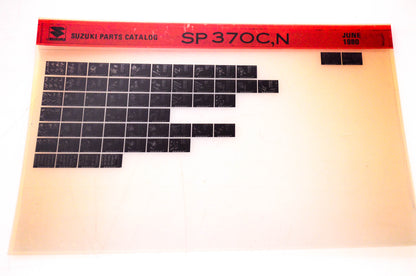 OEM Suzuki SP 370C,N 1980/June Suzuki Parts Catalog SP 370C,N Microfiche