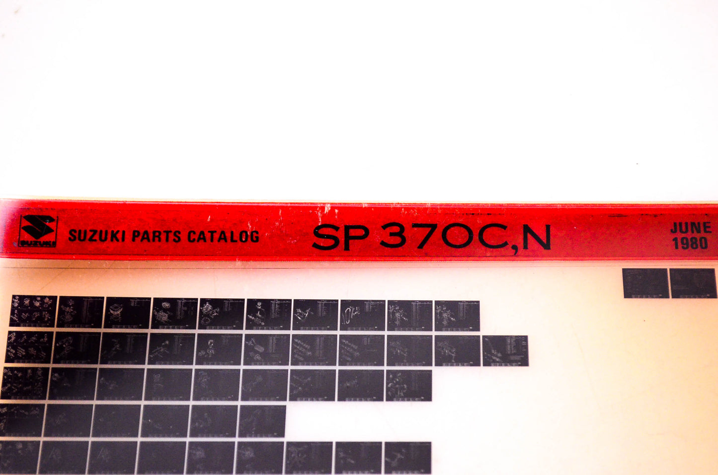 OEM Suzuki SP 370C,N 1980/June Suzuki Parts Catalog SP 370C,N Microfiche