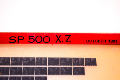OEM Suzuki SP 500 X,Z 1981/October Suzuki Parts Catalog SP 500 X,Z Microfiche