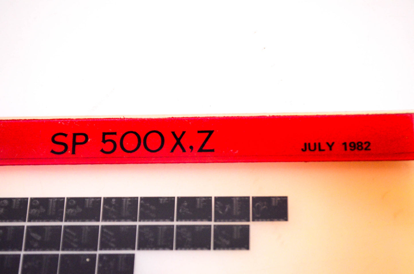OEM Suzuki SP 500X,Z 1982/July Suzuki Parts Catalog SP 500X,Z Microfiche