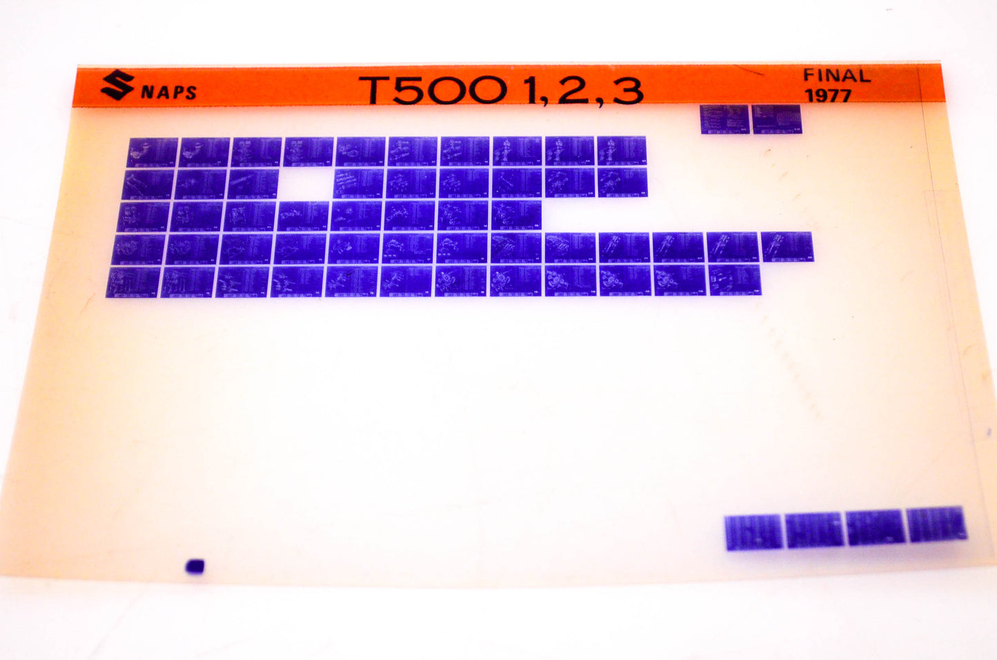 OEM Suzuki T500 1,2,3 1977 Suzuki T500 1,2,3 Final Edition Microfiche