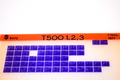 OEM Suzuki T500 1,2,3 1977 Suzuki T500 1,2,3 Final Edition Microfiche