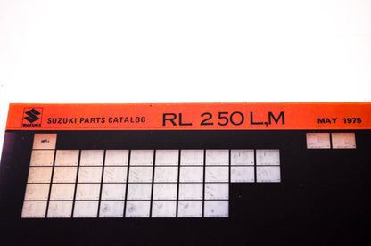 OEM Suzuki RL 250 L,M 1975/May Suzuki Parts Catalog RL 250 L,M Microfiche
